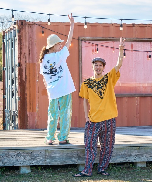 チャイハネ(チャイハネ)の「【チャイハネ】洋輔×Amina 土星Tシャツ(Tシャツ/カットソー・メンズ・イエロー/ホワイト/チャコール・M/L)」の15枚目の写真