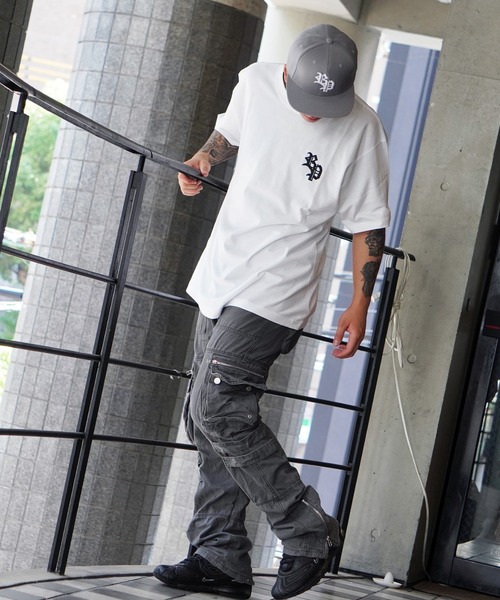 RIPPER（リッパー）の「【RIPPER】RP刺繍 Tシャツ / RP Embroidered T-shirt（Tシャツ/カットソー・メンズ・ブラック/グリーン/ブラウン/ホワイト/サックスブルー・M/L/XL）」の7枚目の写真