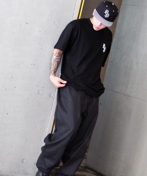 RIPPER（リッパー）の「【RIPPER】RP刺繍 Tシャツ / RP Embroidered T-shirt（Tシャツ/カットソー・メンズ・ブラック/グリーン/ブラウン/ホワイト/サックスブルー・M/L/XL）」の10枚目の写真