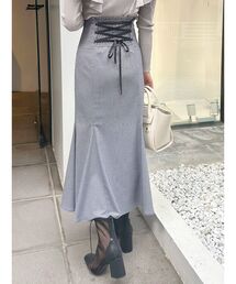 MERCURYDUO | バックレースアップストレッチマーメイドスカート(スカート)