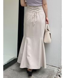 MERCURYDUO | バックレースアップストレッチマーメイドスカート(スカート)