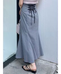 MERCURYDUO | バックレースアップストレッチマーメイドスカート(スカート)