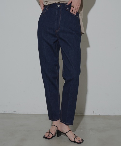 【セール】デニムテーパードパンツ（デニムパンツ）｜Aunt Marie's（アントマリーズ）