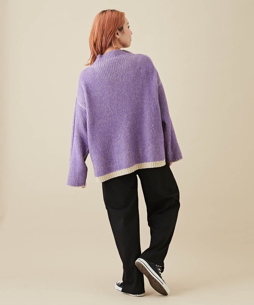 CUBE SUGAR（キューブシュガー）の「無地カットツイルイージーテーパードパンツ（その他パンツ・レディース・キャメル/ブラック/グリーン/ワイン・M）」の13枚目の写真