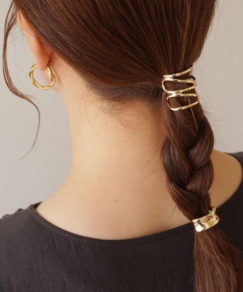 ammy.(エイミードット)の「【 ammy. / エイミードット 】 ニュアンス デザイン メタル ヘアカフ セット(ヘアピン・レディース・ゴールド/シルバー/ゴールド系その他/ゴールド系その他2・FREE)」の7枚目の写真