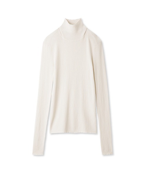 Mila Owen(ミラオーウェン)の「シアーリブタートルニットプルオーバー【ウォッシャブル/手洗い可能】(ニット/セーター・レディース・ベージュ/ホワイト/ブラック/グレー/ピンク・1/0)」の13枚目の写真