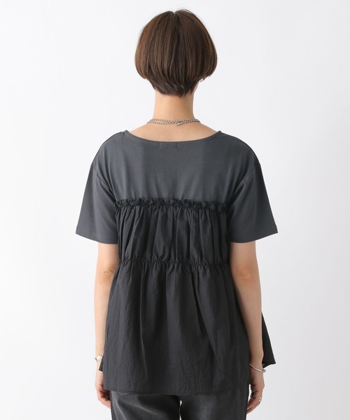 LEPSIM（レプシィム）の「フハクドッキングT　964236（Tシャツ/カットソー・レディース・ブラウン/グレイッシュベージュ/グレー・FREE）」の19枚目の写真