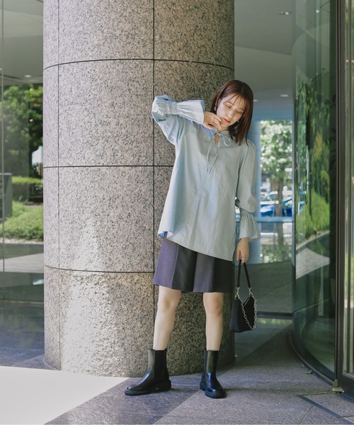 N.（N. Natural Beauty Basic）（エヌエヌナチュラルビューティーベーシック）の「◆ベルスリーブブラウス（シャツ/ブラウス・レディース・グレー系その他/ブルー系その他/オフホワイト・MEDIUM）」の22枚目の写真