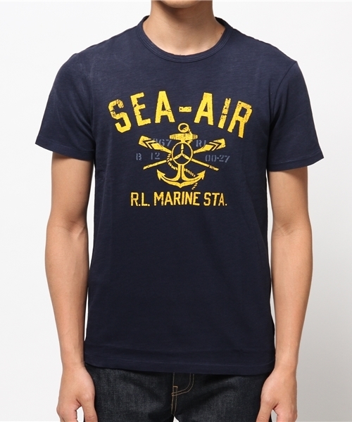 POLO RALPH LAUREN(ポロ ラルフ ローレン)の「ノーティカル コットン ジャージー Tシャツ(Tシャツ/カットソー・メンズ・ブルー・LARGE/MEDIUM/SMALL/X-LARGE)」の6枚目の写真