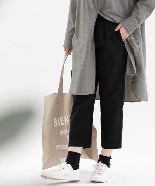 nop de nod(ノップドゥノッド)の「ストレッチクロップドパンツ(その他パンツ・レディース・グレー/ブルー/ブラック・3)」の3枚目の写真