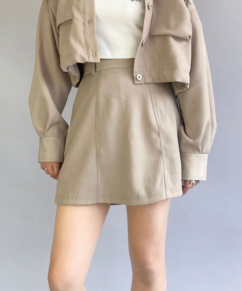 179/WG(イチナナキュウダブルジー)の「ツイルラップキュロット(その他パンツ・レディース・ベージュ/チャコールグレー/ピンク/グリーン・MEDIUM)」の3枚目の写真