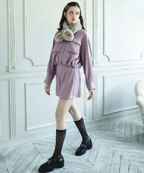 179/WG(イチナナキュウダブルジー)の「ツイルラップキュロット(その他パンツ・レディース・ベージュ/チャコールグレー/ピンク/グリーン・MEDIUM)」の17枚目の写真