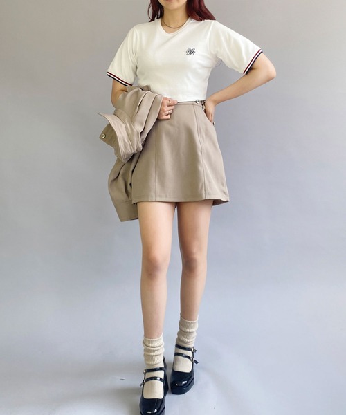 179/WG(イチナナキュウダブルジー)の「ツイルラップキュロット(その他パンツ・レディース・ベージュ/チャコールグレー/ピンク/グリーン・MEDIUM)」の11枚目の写真