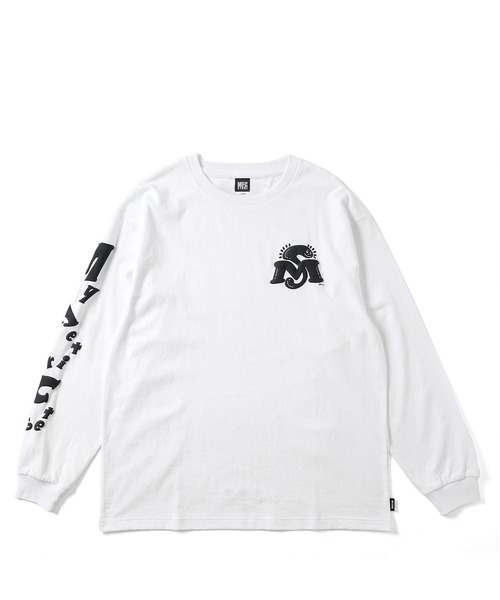 Chocomoo(チョコムー)の「chocomoo x MFC STORE L/S TEE(Tシャツ/カットソー・メンズ・ホワイト/スモーキーグリーン系/ネイビー系・M/XXL/L/S/XL)」の4枚目の写真