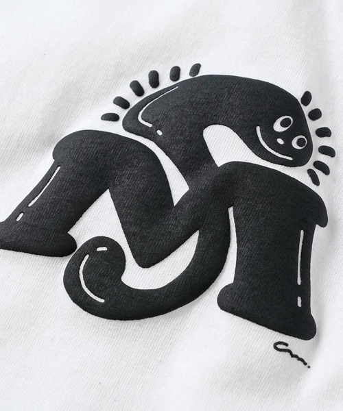 Chocomoo(チョコムー)の「chocomoo x MFC STORE L/S TEE(Tシャツ/カットソー・メンズ・ホワイト/スモーキーグリーン系/ネイビー系・M/XXL/L/S/XL)」の7枚目の写真