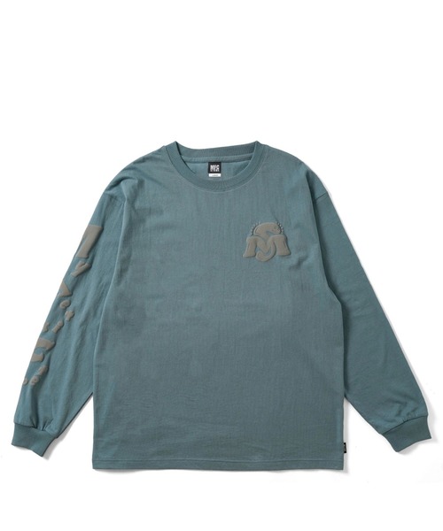 Chocomoo(チョコムー)の「chocomoo x MFC STORE L/S TEE(Tシャツ/カットソー・メンズ・ホワイト/スモーキーグリーン系/ネイビー系・M/XXL/L/S/XL)」の10枚目の写真
