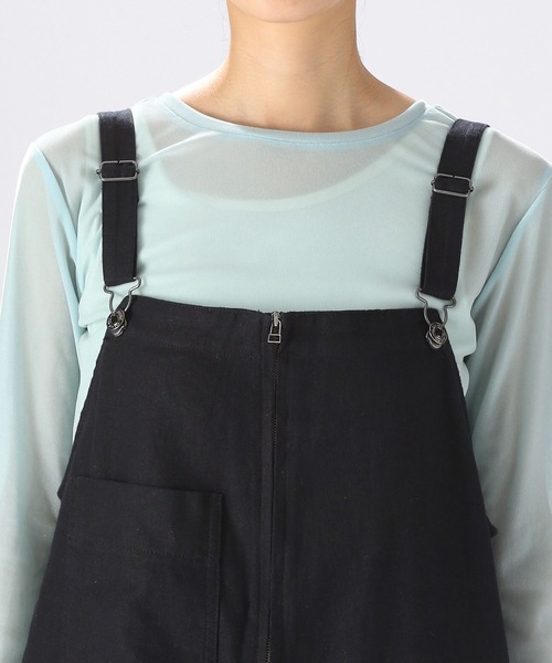 niko and...（ニコアンド）の「トロットカーゴサロペット（サロペット/オーバーオール・レディース・ダークブラウン/ブラック/カーキ・FREE）」の13枚目の写真