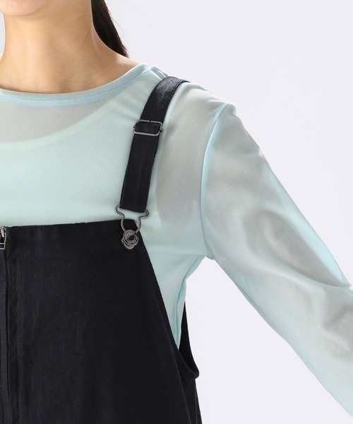 niko and...（ニコアンド）の「トロットカーゴサロペット（サロペット/オーバーオール・レディース・ダークブラウン/ブラック/カーキ・FREE）」の14枚目の写真