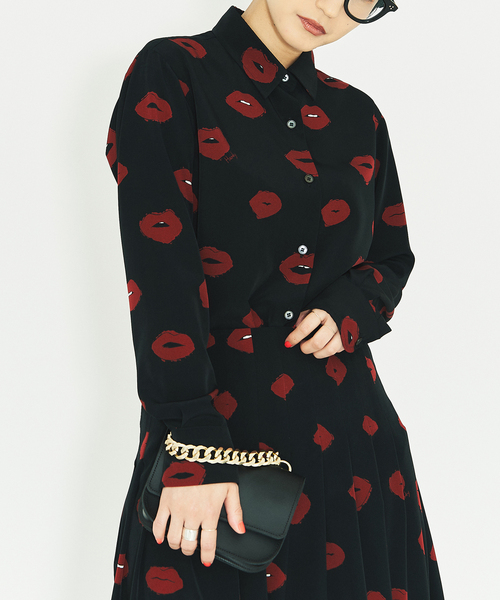 HARDY NOIR（アルディーノアール）の「LIP PRINTシャツ（シャツ 