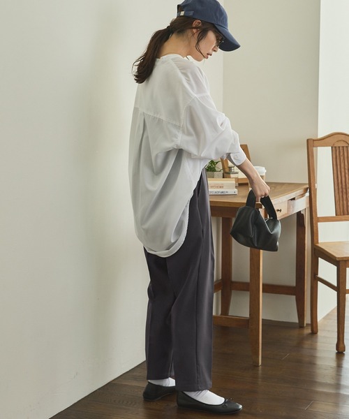 shetila(シェティラ)の「マルチカラーセンタープレススラックス(スラックス・レディース・ブラック/テラコッタ/イエロー/グリーン/パープル/ベージュ系/チャコール・M/S)」の16枚目の写真