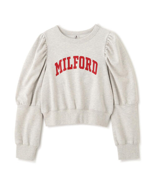 FREE'S MART（フリーズマート）の「◆カレッジロゴパフスリーブショート丈スウェット（スウェット・レディース・ホワイト系その他/ネイビー・FREE）」の3枚目の写真