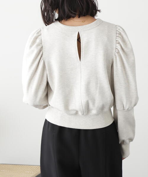 FREE'S MART（フリーズマート）の「◆カレッジロゴパフスリーブショート丈スウェット（スウェット・レディース・ホワイト系その他/ネイビー・FREE）」の21枚目の写真