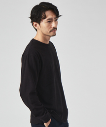ABAHOUSE GRAY（アバハウスグレイ）の「【パウダーストレッチ】スムース クルーネック（Tシャツ/カットソー）」