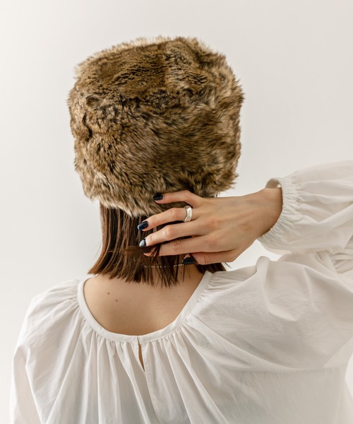 mystic（ミスティック）の「【2色展開】ファーハット（ハット・レディース・グレー/ベージュ・FREE）」の6枚目の写真