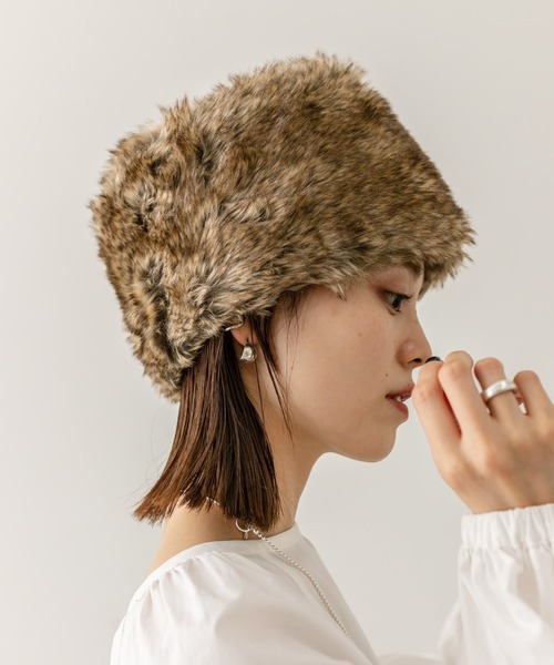 mystic（ミスティック）の「【2色展開】ファーハット（ハット・レディース・グレー/ベージュ・FREE）」の7枚目の写真