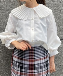 MILLION CARATS | 【STYLE4】ラッフルカラー2WAYスリーブブラウス(シャツ/ブラウス)