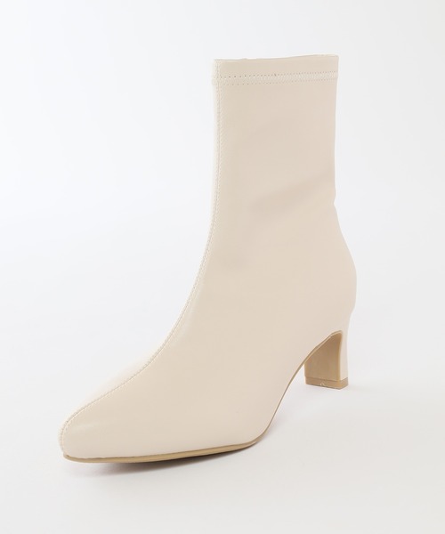 Honeys（ハニーズ）の「ポインテッドストレッチブーツ（ブーツ・レディース・グレイッシュベージュ/ブラック/アイボリー・L/S/M/LL）」の12枚目の写真