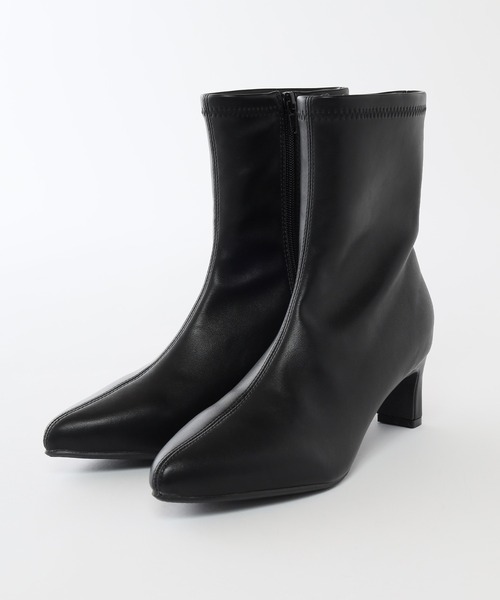 Honeys（ハニーズ）の「ポインテッドストレッチブーツ（ブーツ・レディース・グレイッシュベージュ/ブラック/アイボリー・L/S/M/LL）」の14枚目の写真