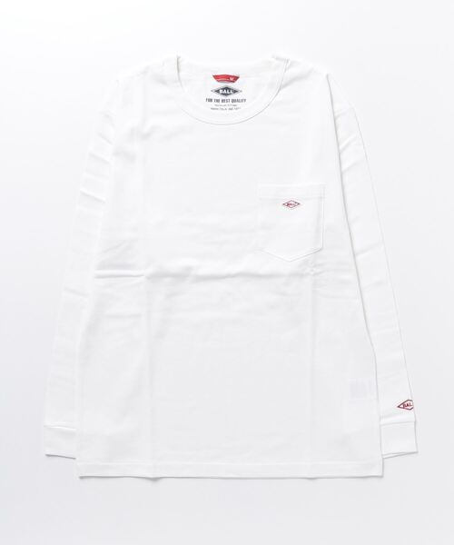 BALL(ボール)の「【BALL】60500 ヘビーウエイト天竺 ワッペンポケ付きTシャツ(Tシャツ/カットソー・メンズ・ブラウン/ブラウン系その他2/ネイビー/グレー/オフホワイト/ブラック/イエロー/レッド・L/M/LL)」の2枚目の写真