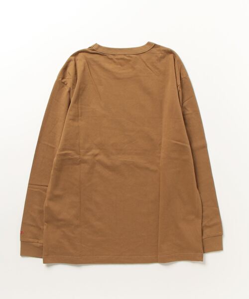 BALL(ボール)の「【BALL】60500 ヘビーウエイト天竺 ワッペンポケ付きTシャツ(Tシャツ/カットソー・メンズ・ブラウン/ブラウン系その他2/ネイビー/グレー/オフホワイト/ブラック/イエロー/レッド・L/M/LL)」の9枚目の写真