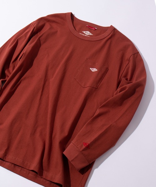 BALL(ボール)の「【BALL】60500 ヘビーウエイト天竺 ワッペンポケ付きTシャツ(Tシャツ/カットソー・メンズ・ブラウン/ブラウン系その他2/ネイビー/グレー/オフホワイト/ブラック/イエロー/レッド・L/M/LL)」の8枚目の写真