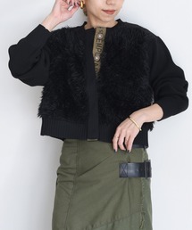 Eimee Law | ファードッキングロゴテープニットカーデ(カーディガン/ボレロ)