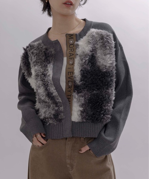 最終価格❣️イシカワラボ ニットドッキングドロストカーデ LHELBIE