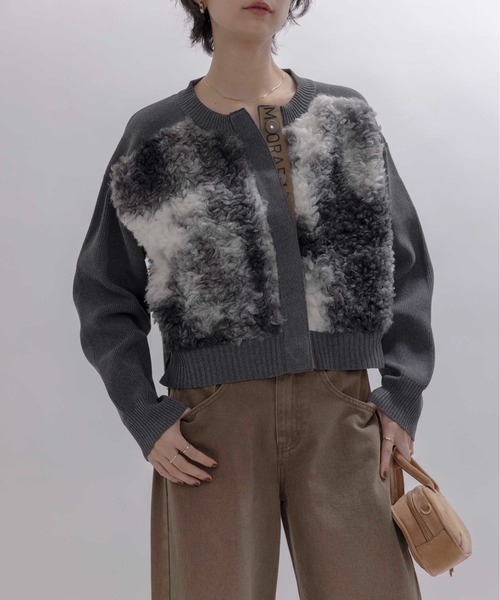 ファードッキングロゴテープニットカーデ Eimee Law│Eimee Law