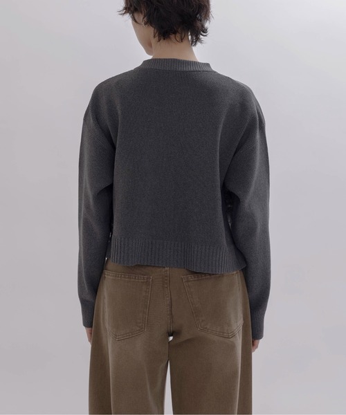 ファードッキングロゴテープニットカーデ Eimee Law│Eimee Law