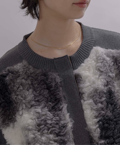 ファードッキングロゴテープニットカーデ（カーディガン/ボレロ