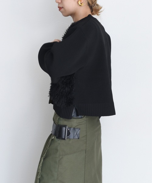 ファードッキングロゴテープニットカーデ Eimee Law│Eimee Law