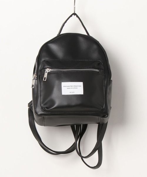 ALTROSE（アルトローズ）の「ミニリュック シンプル フェイクレザー 合皮 シード（バックパック/リュック・レディース・ブラック系/ブラック/アイボリー/シルバー/グレー/カーキ・FREE）」の17枚目の写真