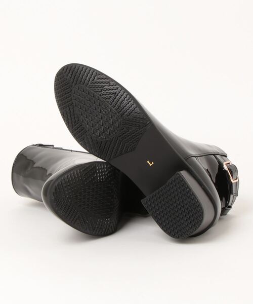 Piedi Nudi（ピエディヌーディ）の「ベルトデザイン ベーシック ショートブーツ（レインシューズ・レディース・ブラック/ブラック系その他/ブラウン/ダークブラウン・LL/S/M/L）」の6枚目の写真