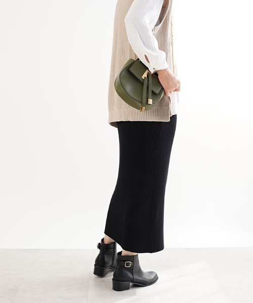 Piedi Nudi（ピエディヌーディ）の「ベルトデザイン ベーシック ショートブーツ（レインシューズ・レディース・ブラック/ブラック系その他/ブラウン/ダークブラウン・LL/S/M/L）」の14枚目の写真