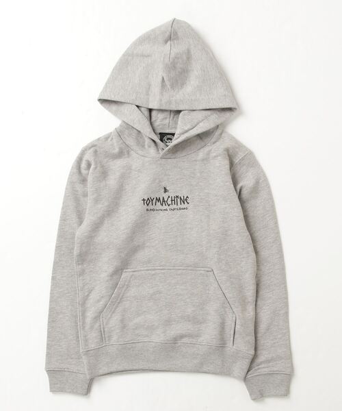 TOY　MACHINE（トイ　マシーン）の「TOY MACHINE/トイマシーン キッズ パーカー DESI TOY MACHINE ERIC 23A961-43（パーカー・キッズ・ブラック/グレー・140cm/160cm/130cm/150cm）」の4枚目の写真