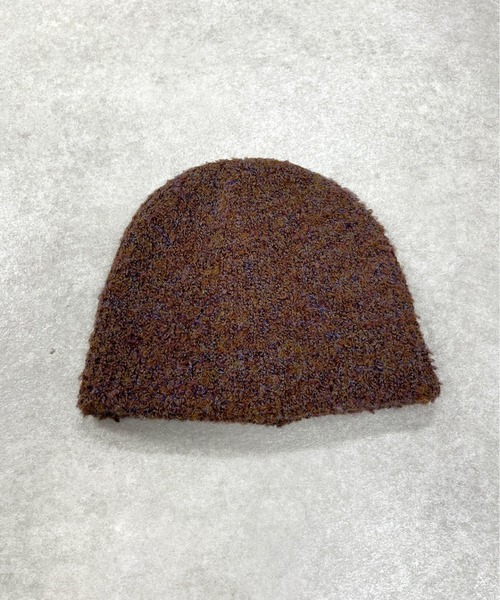 WHO'S WHO gallery（フーズフーギャラリー）の「ミックスニットワッチ（ニットキャップ/ビーニー・レディース・イエロー/ブラウン/ブラック・FREE）」の8枚目の写真