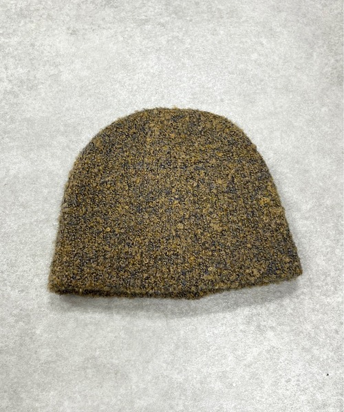 WHO'S WHO gallery（フーズフーギャラリー）の「ミックスニットワッチ（ニットキャップ/ビーニー・レディース・イエロー/ブラウン/ブラック・FREE）」の9枚目の写真