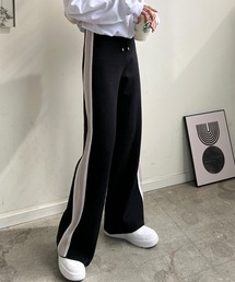 ラインニットパンツ