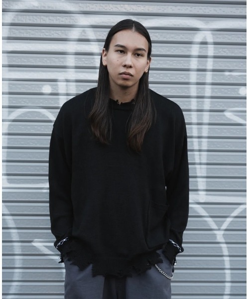 gibous/ギボス/別注 ダメージニット（ニット/セーター）｜L.H.P（エルエイチピー）