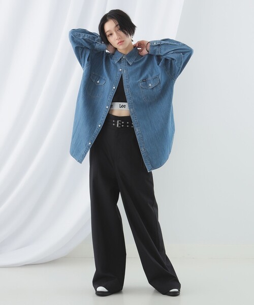 Ray BEAMS(レイビームス)の「Ray BEAMS / ハイウエスト ダブル ベルト パンツ(その他パンツ・レディース・ブラック/ベージュ・0/1)」の20枚目の写真